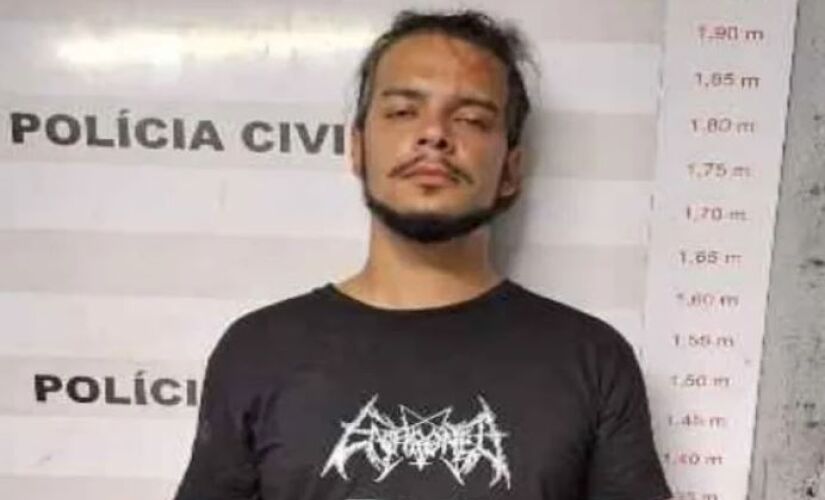 Diego de Almeida Pereira acusado de matar com golpes de canivete o dono de um bar de rock