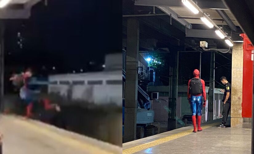 'Homem-Aranha' jogou passageiro nos trilhos após ser agredido