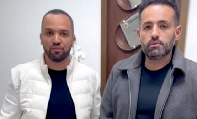 Hugo Prado e Ney Santos durante vídeo publicado nas redes sociais 