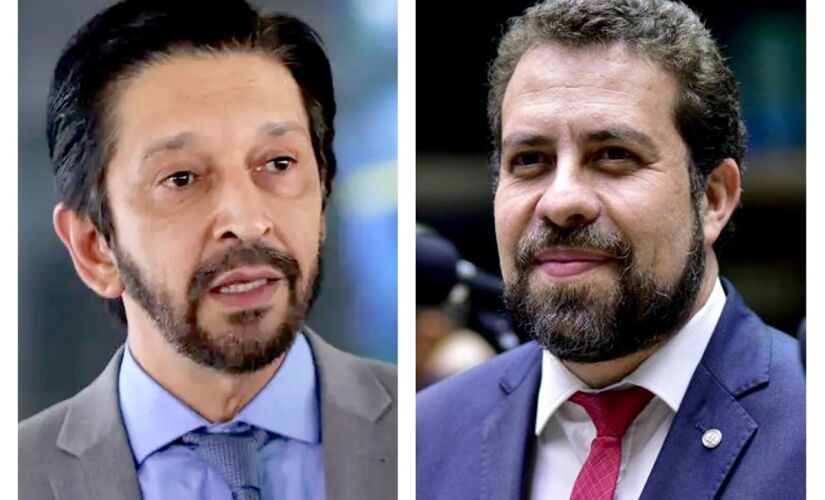 Os pré-candidatos Ricardo Nunes e Guilherme Boulos