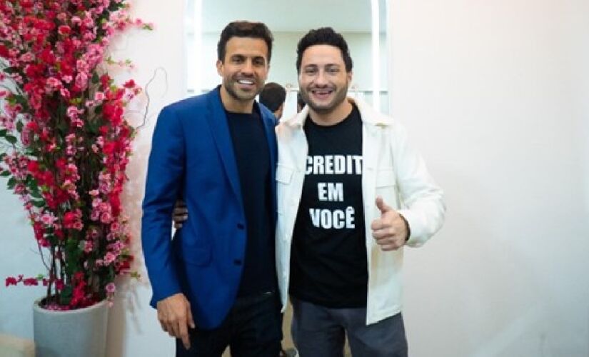 Pablo Marçal e Eric Izar, na noite de quarta