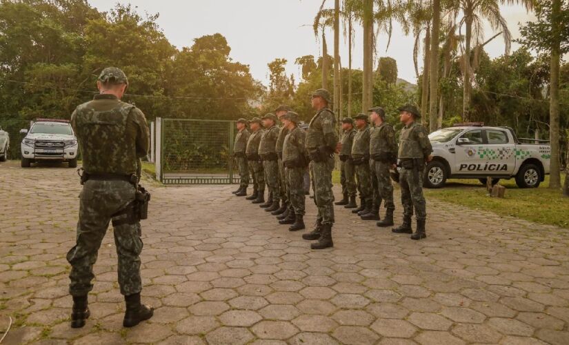 PM Ambiental durante operação no interior de São Paulo