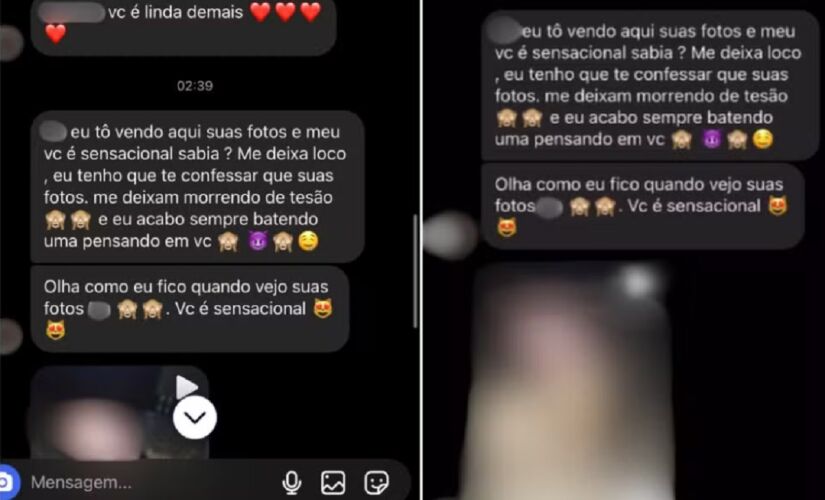 Homem enviou mensagens explicitas para a jovem