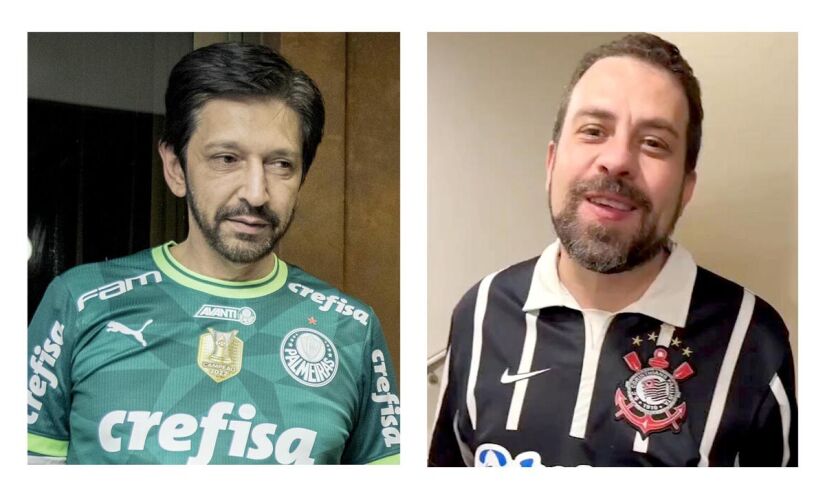 Ricardo Nunes é palmeirense, enquanto Boulos é torcedor do Corinthians