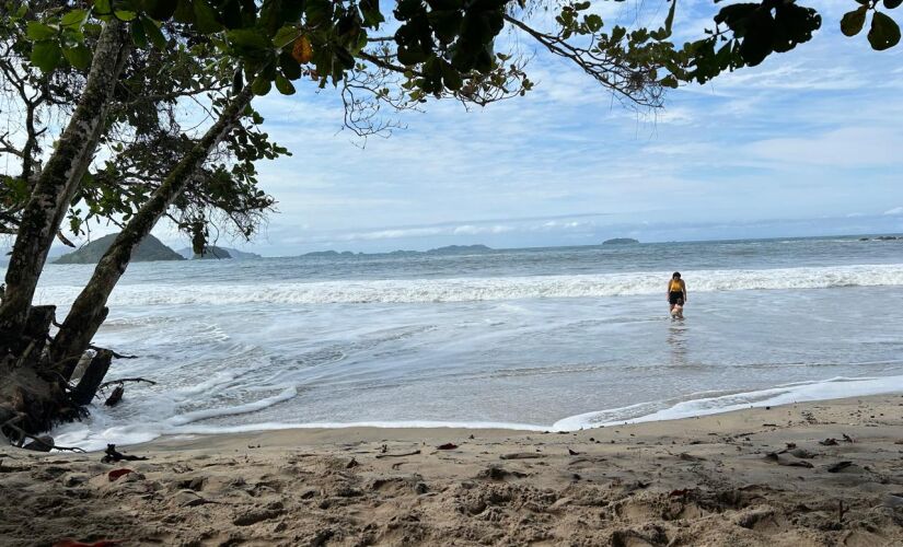 Praia no litoral de São Paulo