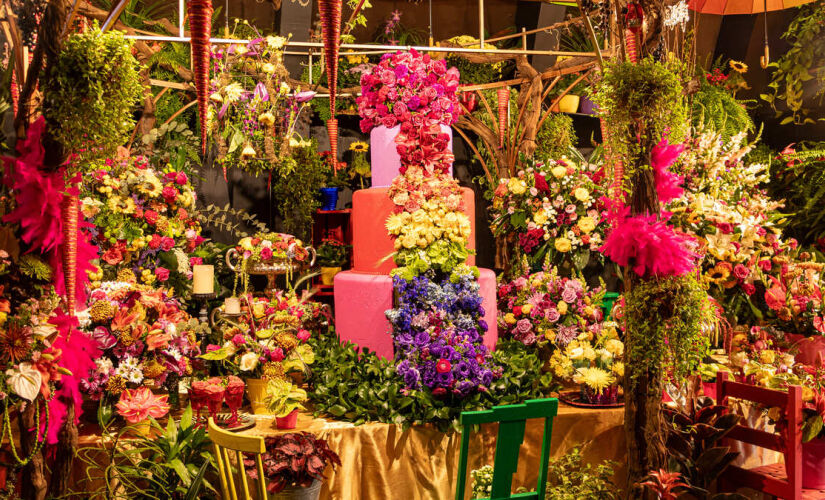 O festival Expoflora ocorre anualmente na cidade de Holambra