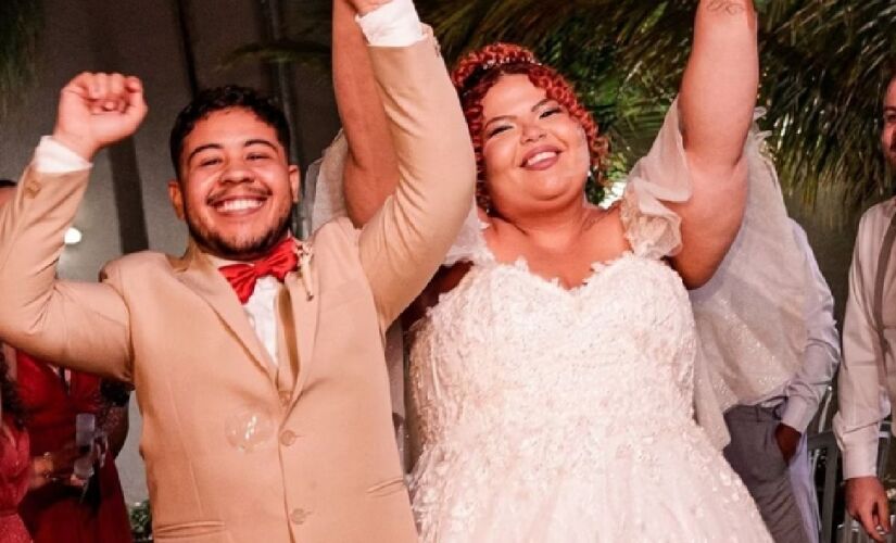 Casamento de Lara e Miguel foi intimista, somente para 50 pessoas