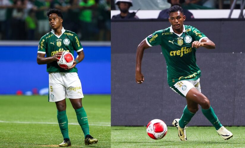 Endrick e Luís Guilherme são uma das vendas do Palmeiras na temporada 2024/25