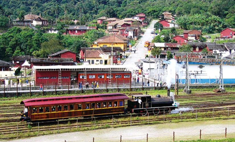 Trem de Paranapiacaba, localizado no distrito de Santo André