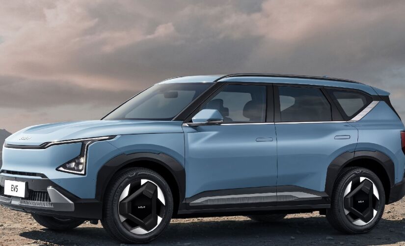 O SUV médio EV5, em versão única Land tem preço de lançamento de R$ 399.990