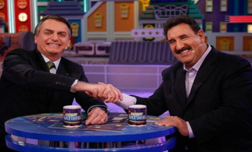 Bolsonaro participa de entrevista no Programa do Ratinho, no SBT (arquivo)