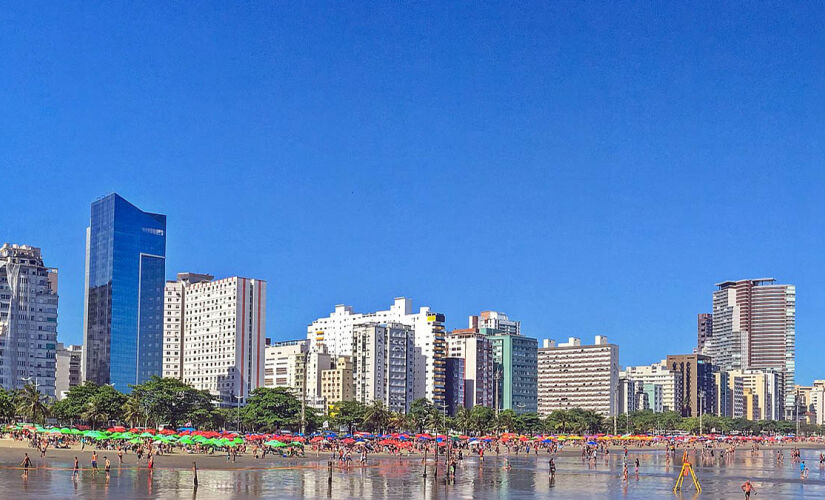 Todas as praias de Santos estão impróprias para banho nesta quinta-feira (26/9)