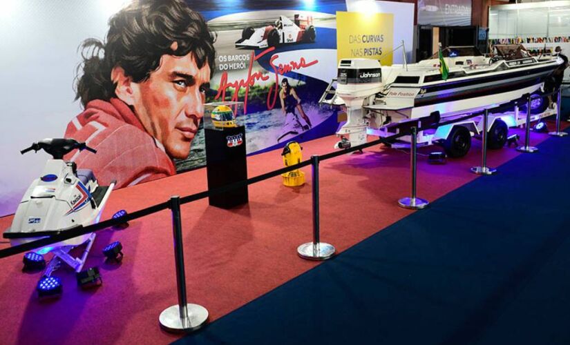 Itens de Ayrton Senna ficaram expostos no pavilhão do São Paulo Expo, na zona sul da capital