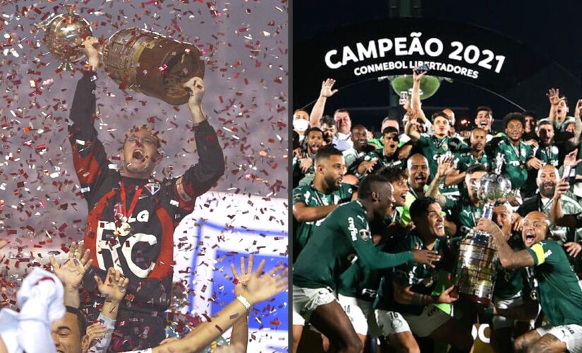 São Paulo e Palmeiras são dois dos cinco times brasileiros com mais títulos da Copa Libertadores