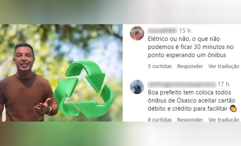 Internautas comentaram na publicação com críticas e elogios ao prefeito