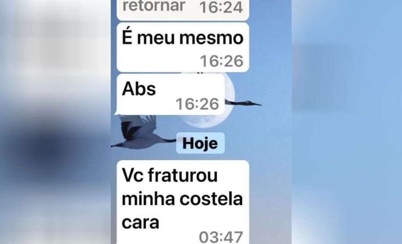 Print da conversa entre Marçal e Datena 