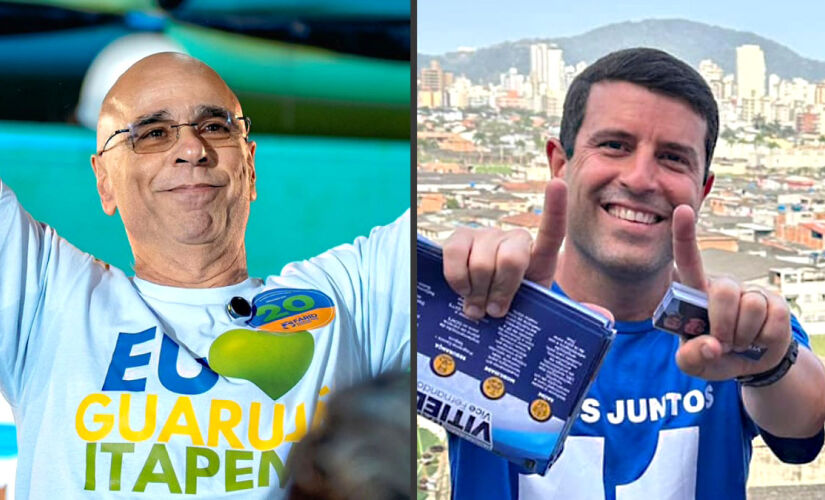 Farid Madi e Raphael Vitiello disputam o segundo turno em Guarujá, no litoral de São Paulo