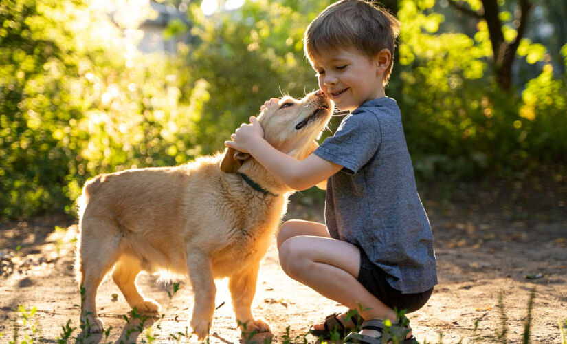 A convivência entre crianças e pets costuma impactar positivamente o desenvolvimento emocional e cognitivo dos pequenos