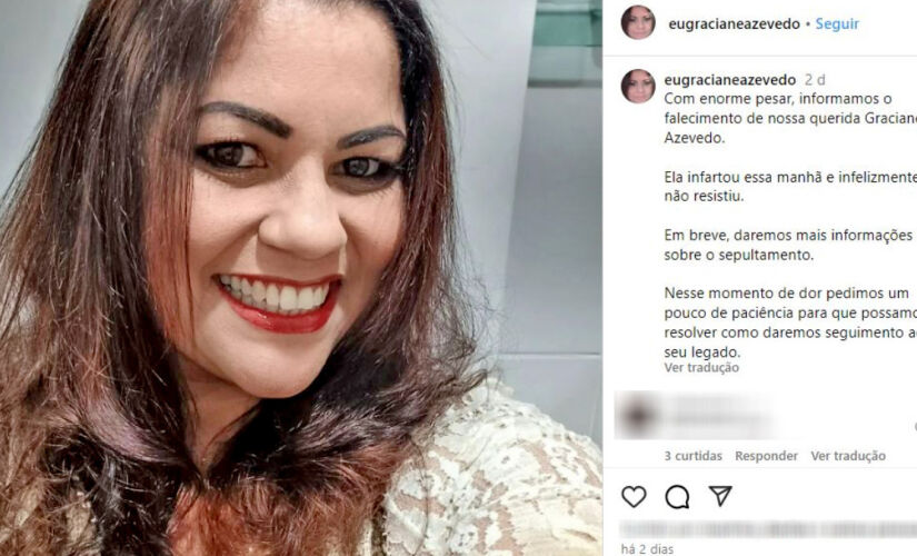 Ex-dançarina Graciane Azevedo morreu, aos 47 anos