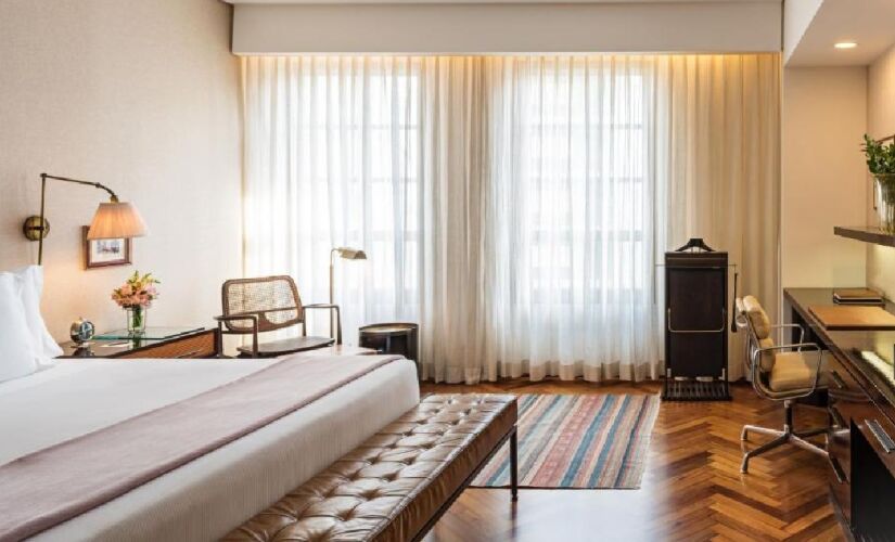 Quarto do Hotel Fasano São Paulo, considerado o melhor de São Paulo por revista especializada