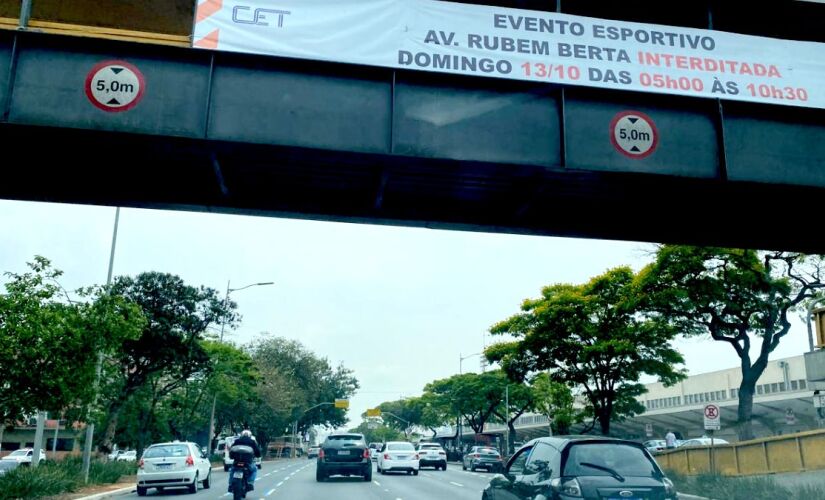 Algumas avenidas da zona sul de São Paulo serão interditadas neste fim de semana