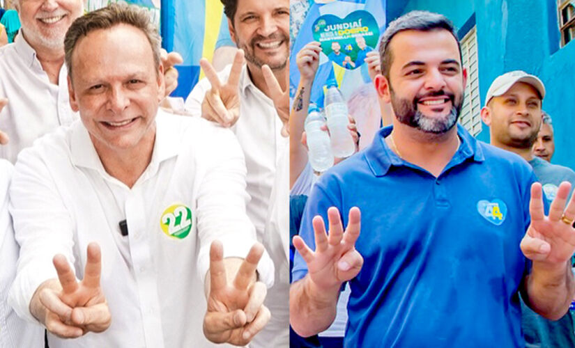 Candidatos a prefeito José Antônio Parimoschi e Gustavo Martinelli Jundiaí