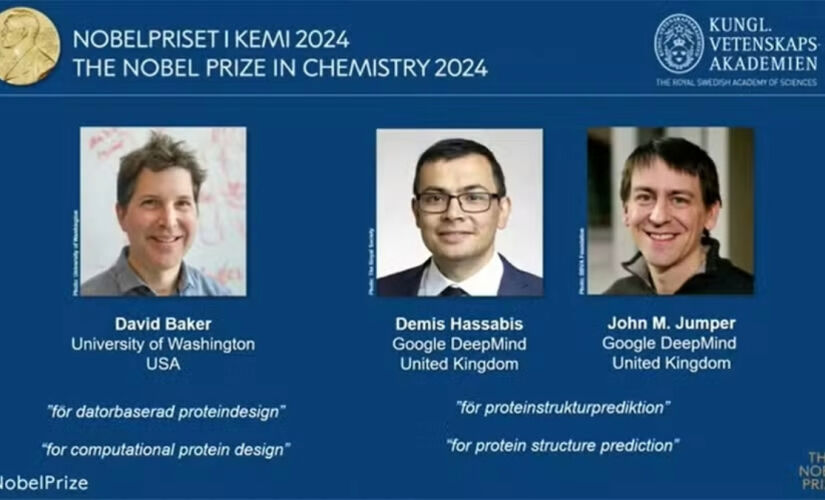 Cientistas dos EUA e Reino Unido são agraciados com Nobel de Química 2024