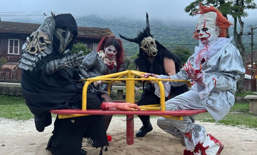 Na Parte Baixa de Paranapiacaba ocorre o famoso evento Halloween na Vila