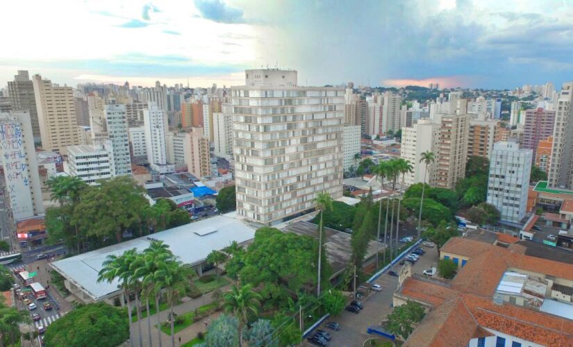 Vista aérea da cidade de Campinas