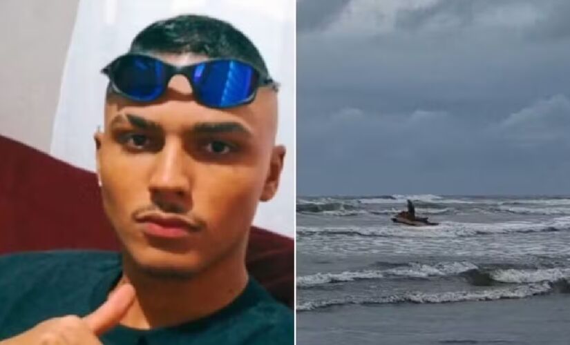 Um jovem, identificado como Fabiano Souza do Nascimento, de 19 anos, desapareceu no mar de Praia Grande, no litoral de São Paulo