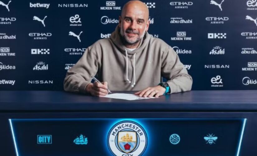 Guardiola renovou por mais dois anos com o Manchester City