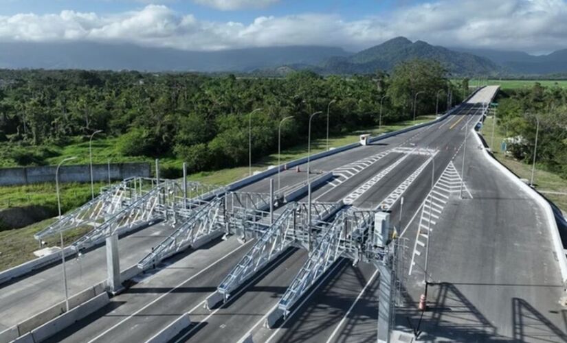 Contorno Sul da Tamoios será inaugurado nesta segunda-feira com esquema especial de cobranças e presença do governador estadual, Tarcísio de Freitas 