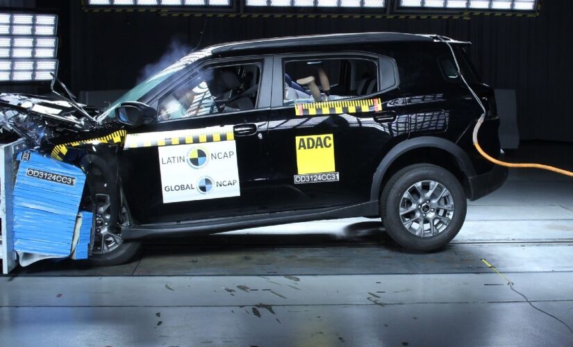 'Citroën Aircross' faz teste do 'Latin NCAP'