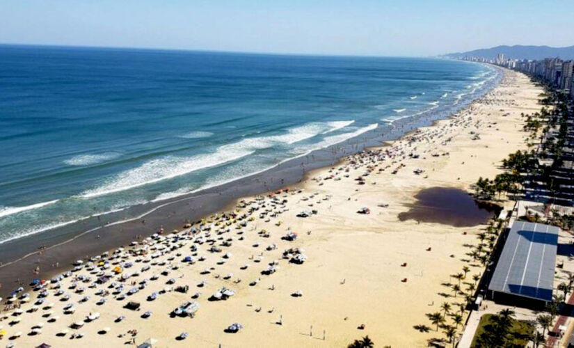 Praia do Boqueirão, em Praia Grande