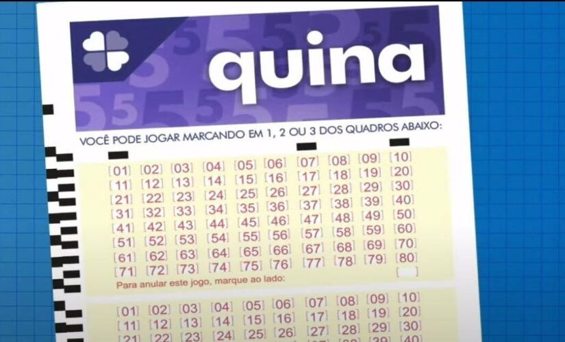 Prêmio da Quina é no valor de R$ 17.000.000,00