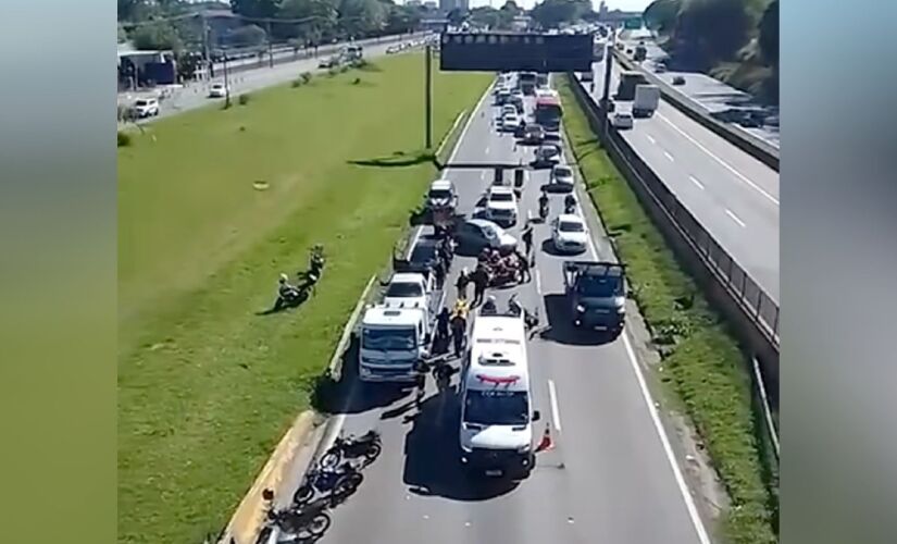 Acidentes causaram grande lentidão na Via Dutra, nesta quarta-feira (6/11)