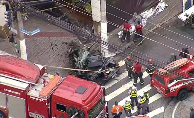 Seis viaturas dos bombeiros foram acionadas para atender a ocorrência