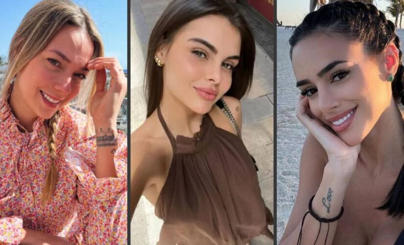 Carol Dantas, Amanda Kimberlly e Bruna Biancardi são mães dos filhos do jogador