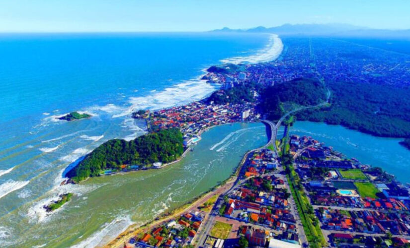 Cidade do litoral paulista tem diversas paisagens aproveitadas na gravação de novela da Globo