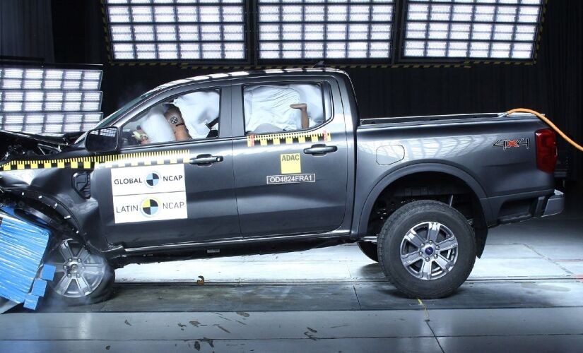 Ford Ranger recebeu cinco estrelas nos testes de impacto do Latin NCAP