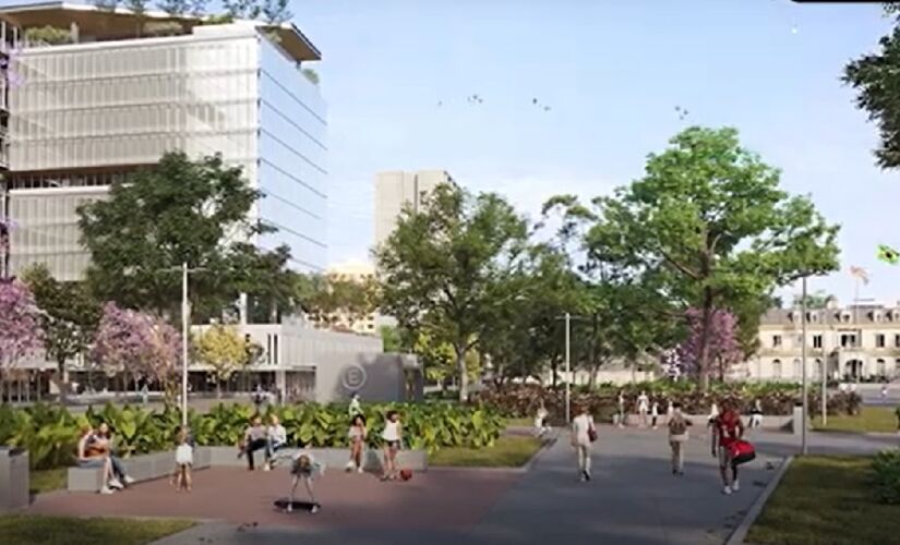 Imagens gráficas do projeto do novo centro de São Paulo