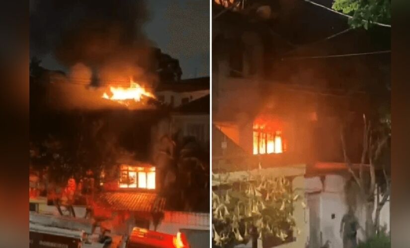 Incêndio causou colapso nas estruturas da casa