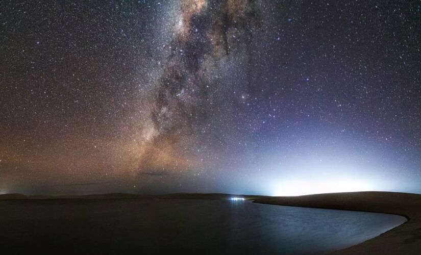 Os Lençóis Maranhenses é um dos melhores lugares para a observação do céu noturno.