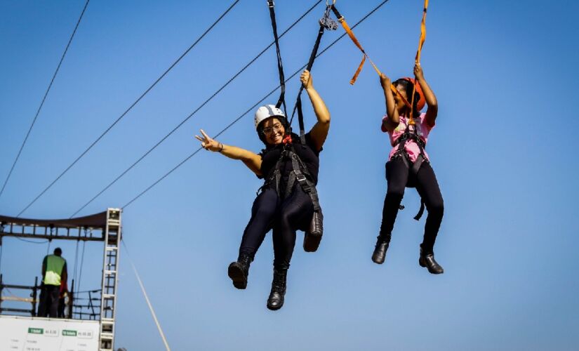 Parque oferece diversas brincadeiras neste verão