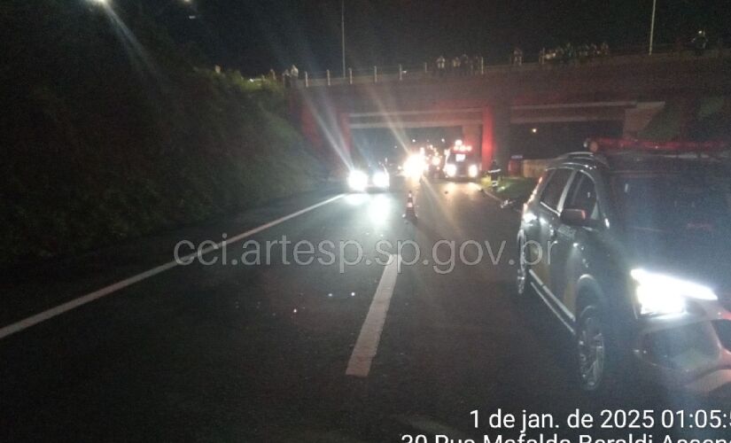 Atropelamento ocorreu no sentido oeste da rodovia, altura do quilômetro 173, por volta das 0h20