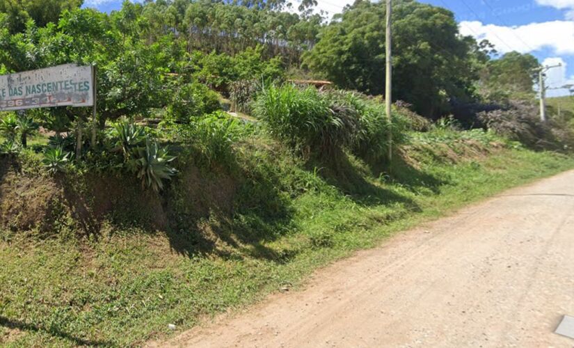 Trecho da estrada das Roseiras, em Salesópolis, onde ocorreu o incidente