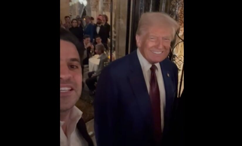 Marçal durante encontro com Trump, na posse do presidente dos Estados Unidos