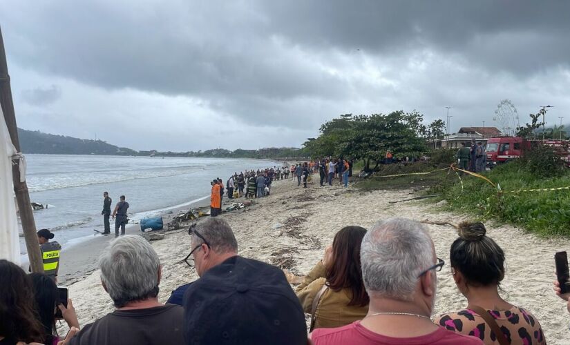 Local do acidente do avião em Ubatuba, no litoral norte de São Paulo