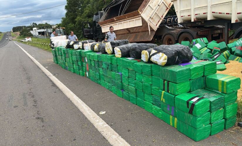 Policiais encontraram 9,3 toneladas de maconha e 132 quilos de skunk