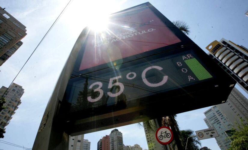 Nesta semana, há previsão de novos recordes de temperatura máxima. Esta segunda-feira deve ter máxima de 35&ordm;C